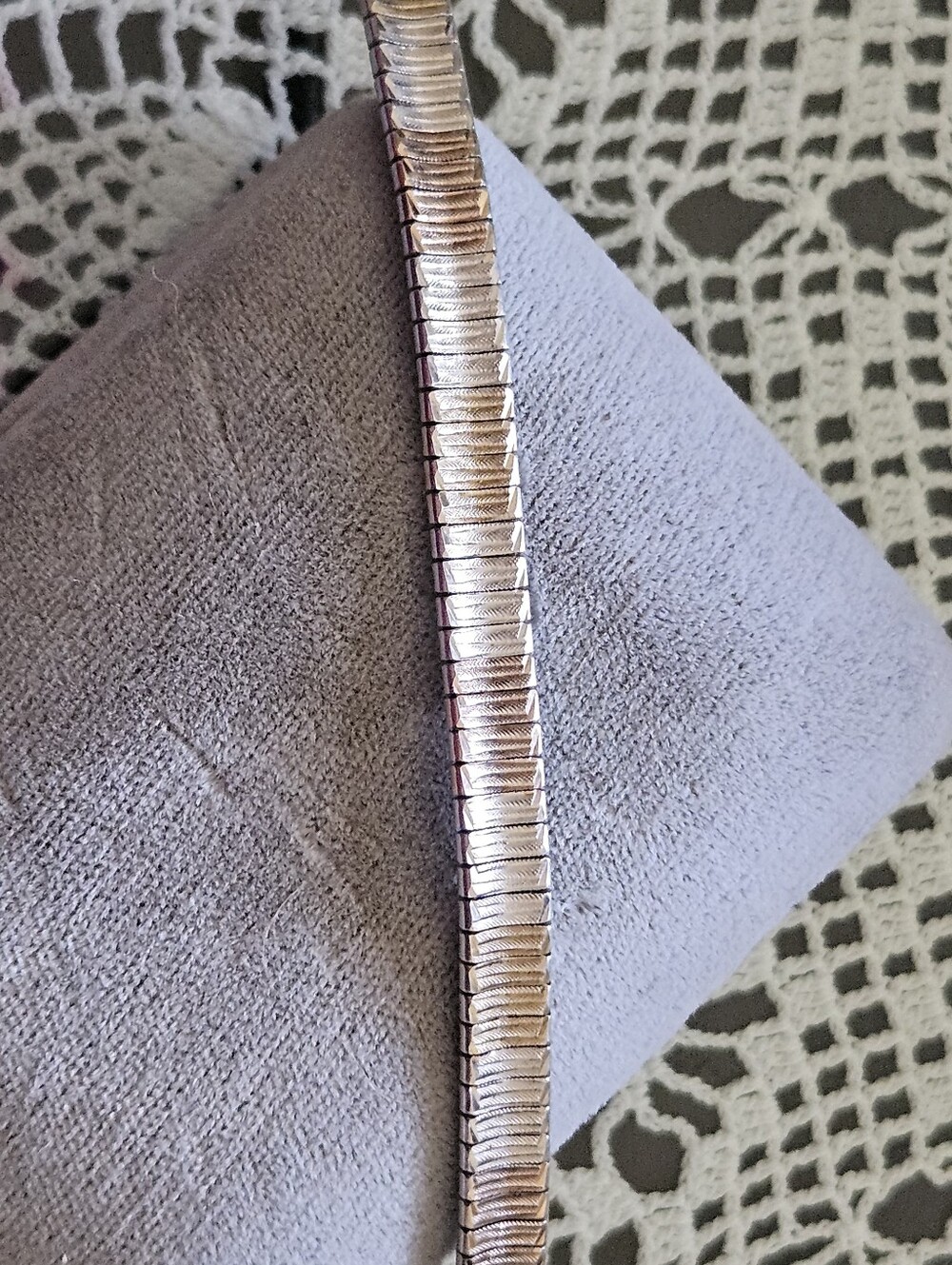 Three tone 925 Sterling Silver Bracelet